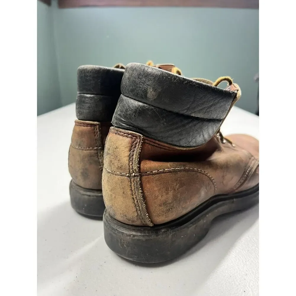 Redwing Womens Low Lace Up Western Vintage Leather Work Boot Size 7B